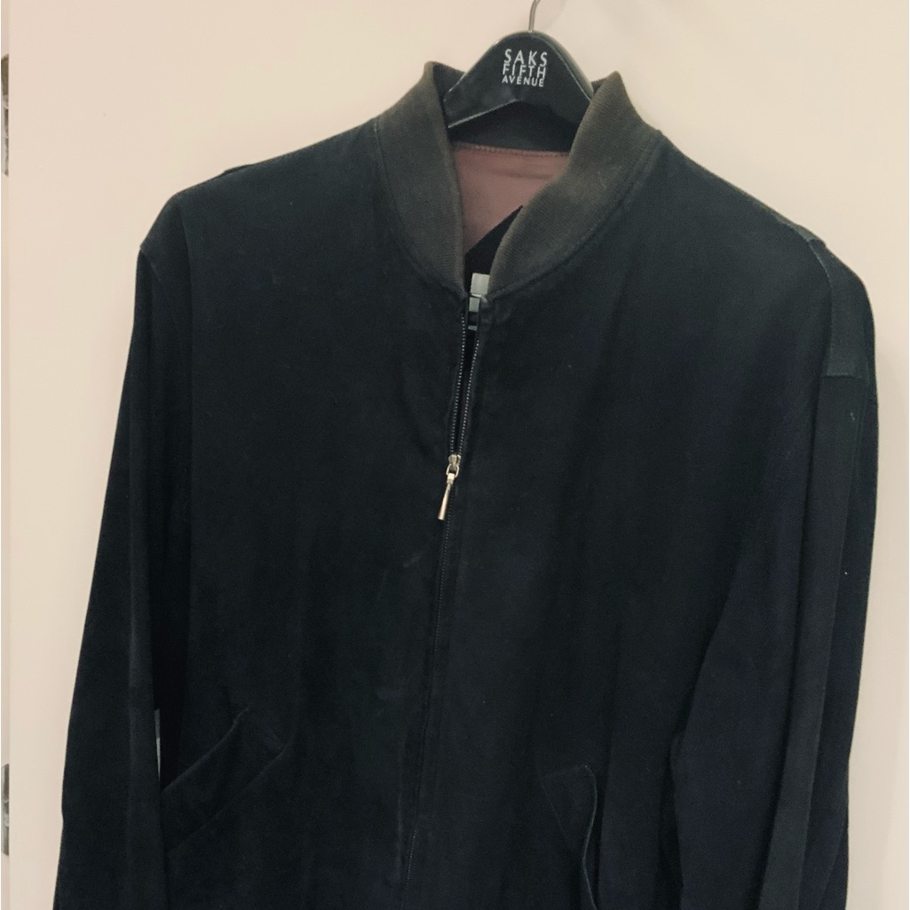 Jose Luis Black Suede Jacket Size 42